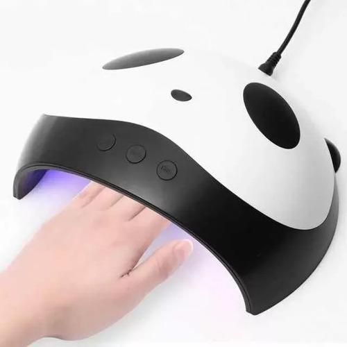 Lámpara De Uñas 36w Led Uv 12 Leds Diseño Panda Usb+garantia