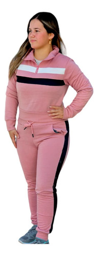 Conjunto Deportivo Mujer Chiporro Jogger Poleron Invierno