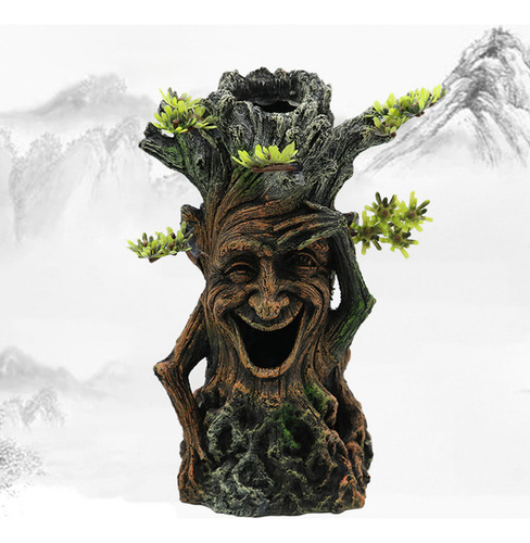 L Raíces Tronco De Árbol De Resina Para Decoración De Acuar