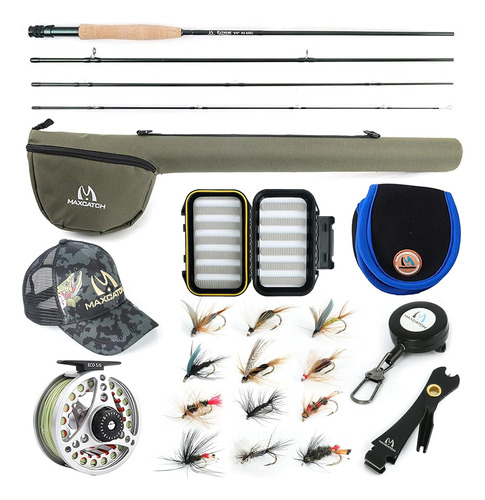 Maxcatch Extreme Fly Fishing Combo Kit 3/5/6/8 Peso, St...