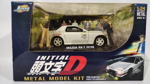 Jada Toys Inital D Mazda Rx7 Fc3s Con Figuras Escala 1/24