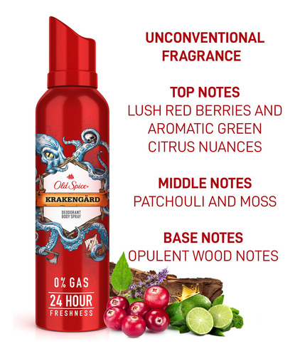 Desodorante Old Spice Krakengard Deodorant Body Spray 24 Hs
