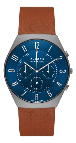 Skagen Reloj Cronógrafo Grenen Para Hombre Con Malla De Ac.