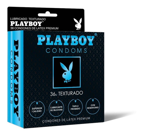 Preservativo Playboy, Condón Texturado, Kit De 36 Un.