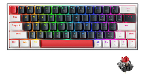 Teclado Mecánico Gamer Thunderobot K63 Rgb Hot Swap Para Pc