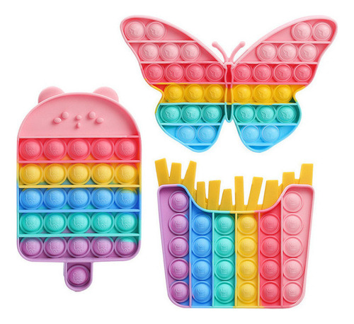 Figuras Fidget Toy Pop It Juguete Burbuja Antiestres