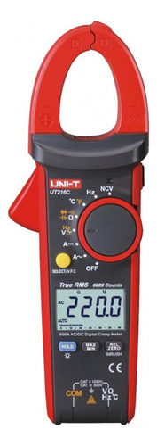 Pinza Amperimétrica Digital Uni T Ut216c 600a Msr Sistemas