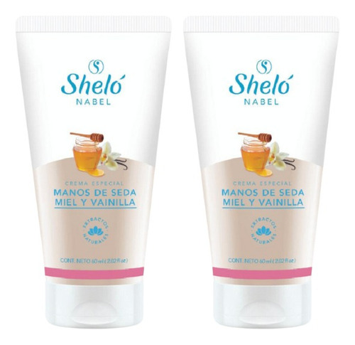 2 Pack Crema De Manos De Seda Miel Y Vainilla Shelo