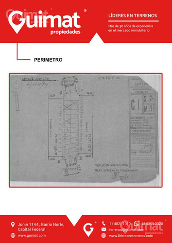 Excelente Terreno En Boedo-lideres En Terrenos