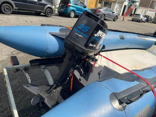Bote Inflável Zefir Classic 404 Com Motor Mercury 25hp 2010
