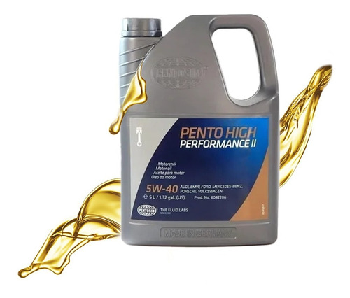 Aceite Motor 100% Sintetico Aleman 5w-40 Pentosin 5 Lts &