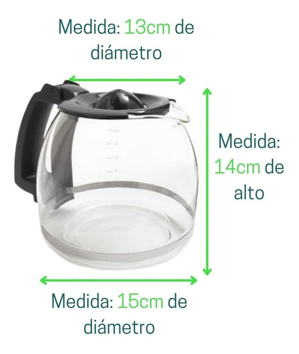 Jarra De Repuesto Para Cafetera Oster De 12 Tazas