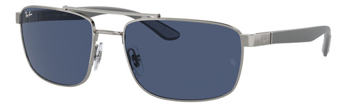 Gafas De Sol Ray-ban Sol Rb3737 Xxl, Color Gris Con Marco De Metal Estandar - Rb3737