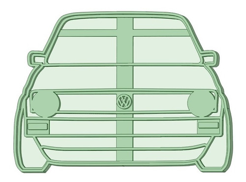 Auto Golf Mk1 Molde Cortante Para Galletas Fondeau