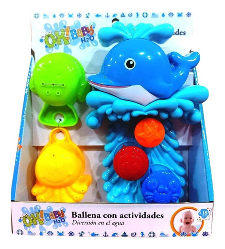 Ballena Con Actividades Para El Agua Ok Baby Premium