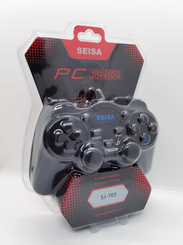 Joystick Seisa Sj A703w Para Pc Ps2 Ps3 Inalámbrico
