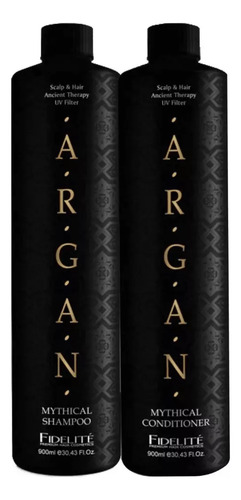 Shampoo +acondicionador 900ml +protector Ter Argan Fidelite