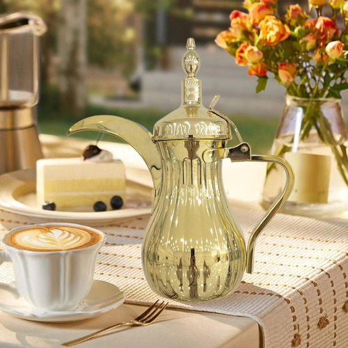Cafetera De Oriente Medio, Tetera Árabe, Tetera Oro 700ml