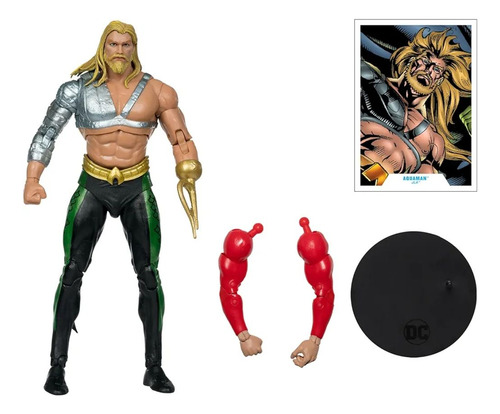 Aquaman- Jla- Dc Multiverse -collect To Build Plastic Man. (Usado)