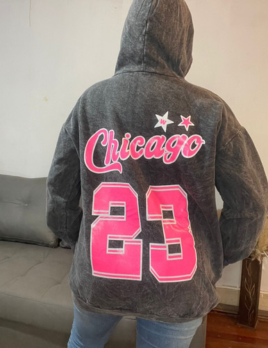 Maxi Buzos Oversize Nevado Canguro Y Capucha