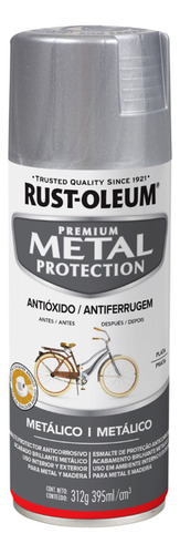 Esmalte Antióxido Metálico Rust Oleum En Aerosol 312 Gr. Color Plata