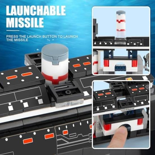 Juego De Construcción De Submarino Nuclear Finger Rock, Jueg
