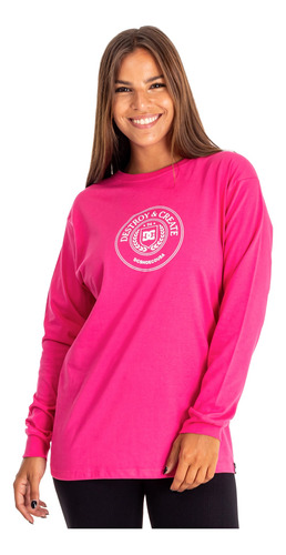 Remera Ml Dc Op Crest (ros) Dc Mujer