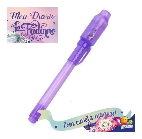 Imagem 2 de 3 de Meu Lindo Diário La Fadinne Com Caneta Mágica E Cadeado