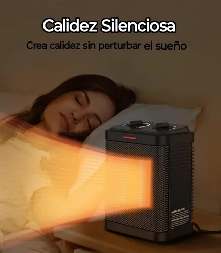 Calentador Ambiente Cerámica Temperatura Ajustable Portátil