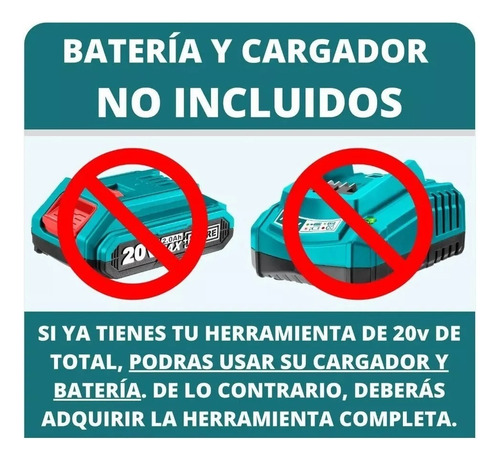 Cortasetos Inalambrico 20v 18puLG Total
