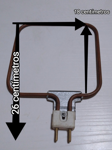 Resistencia Para Horno 26 X 18 Ctm 500w 110v 