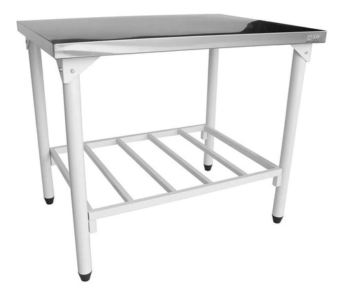 Mesa De Aço Inox Bancada Industrial Padaria Innal 1,20 M
