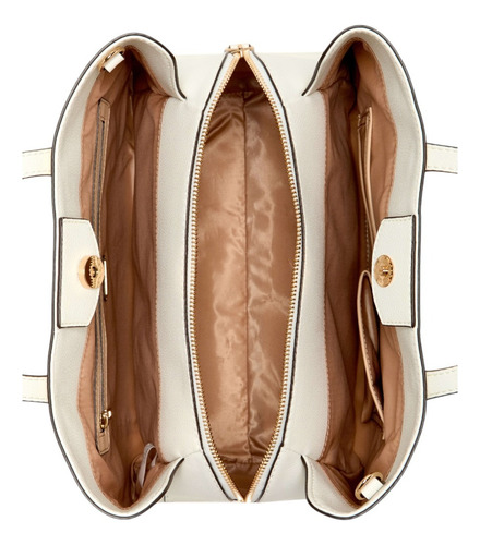 Bolsa Guess Factory Pg978707-mil Acabado de los herrajes Níquel Color Blanco Correa de hombro Blanco Diseño de la tela Lisa