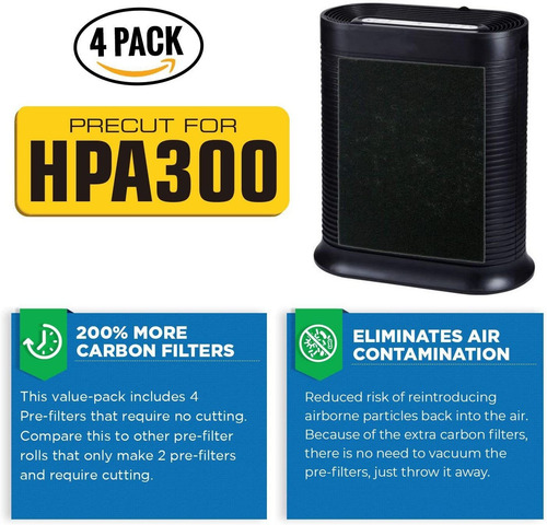 Veva Premium Hepa Filtro De Repuesto 3 Pack Que Incluye 4 Pr
