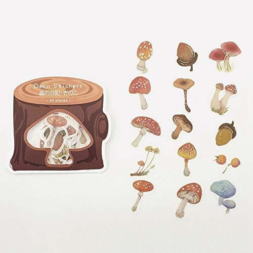 Forest Diary ?¯mushrooms - Washi Sticker Flake Seal ...