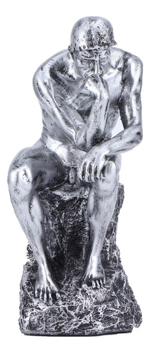 Estatua De Pensador, Escultura De Personaje De Resina De Est
