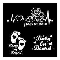 Comprar Leniutor 3pcs Baby A Bordo De La Pegatina Para Automóviles,