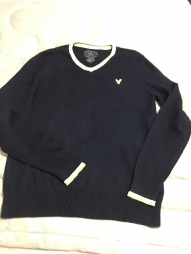 American Eagle Sweater Para Caballero Talla M Azul Marino