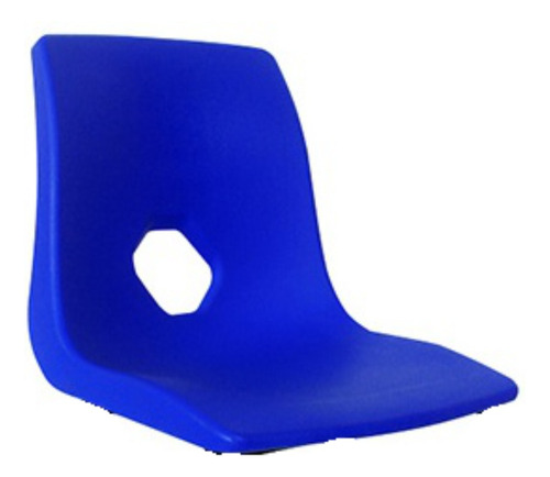 Asiento Tipo Concha Silla Escolar De Polipropileno Adulto Azul