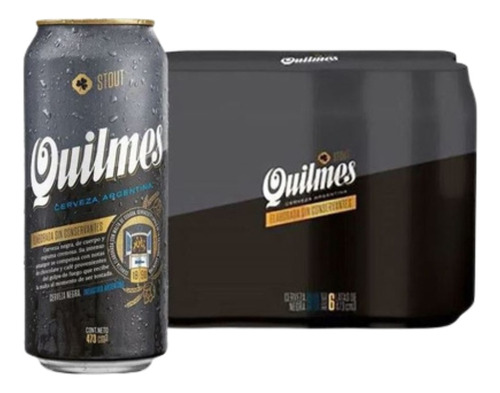 Six Pack Cerveza Quilmes Stout Lata X473cc X6 Un.