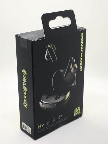 Audifonos Skullcandy Smokin Buds Xt Supreme Sound Power Bass Color True black Color de la luz Blue/Red - Bueno (Reacondicionado)