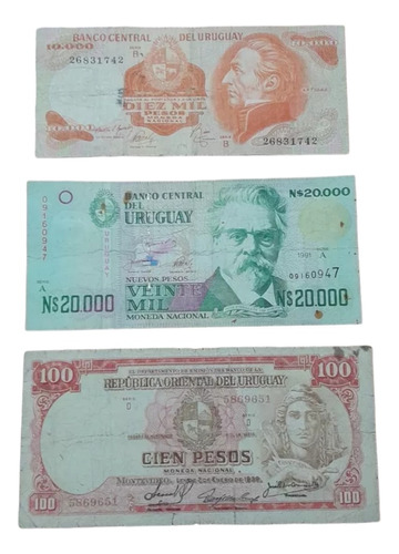 Lote De Billetes Uruguayos