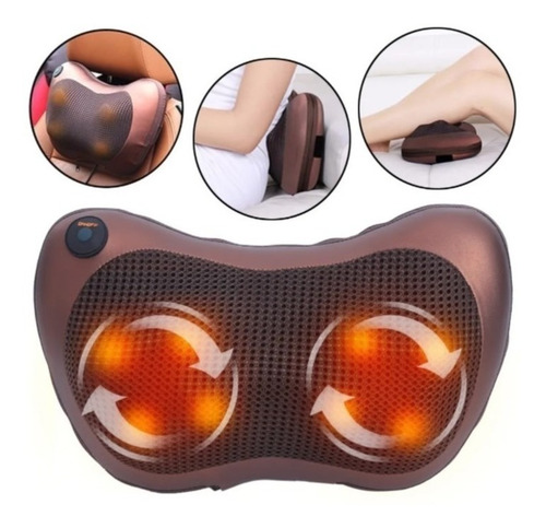 Almohada Masajeador De Espalda Y Cuello Eléctrico