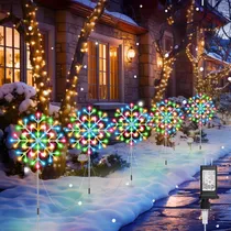 Comprar Luces De Copo De Nieve Para Exteriores, 10 Luces Grandes De 