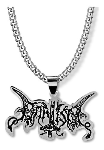 Collar Para Hombre Y Mujer Con Dije Banda De Metal Baptism