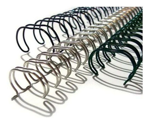 Caixa Espiral Garra Duplo Anel Wire-o 3x1 Ofício 1/4 25 Fls