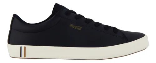 Sapatênis Coca-cola Torino Preto Masculino Elegância Casual