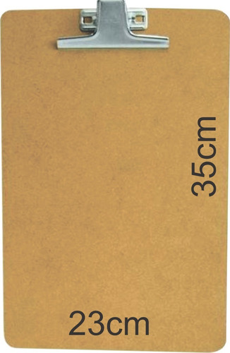 Tabla Sujeta Papel Con Clip De Metal Oficio 23x35cm