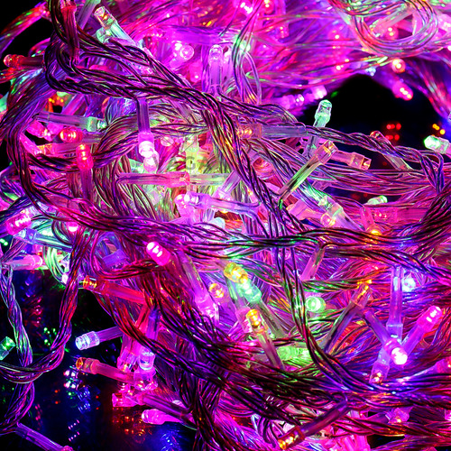 Serie 800 Luces Led 40 Mts Multicolor Exterior Navidad