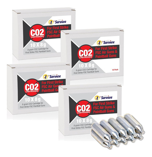 10 Count Co2 Cartridges For First Strike Fsc Paintball Pisto